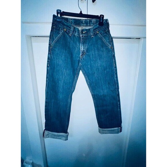 Levis 514 Jeans Mens Redline Selvedge Denim Buckle Back Sz 30x32 Fits 28x30.5 - Picture 3 of 16